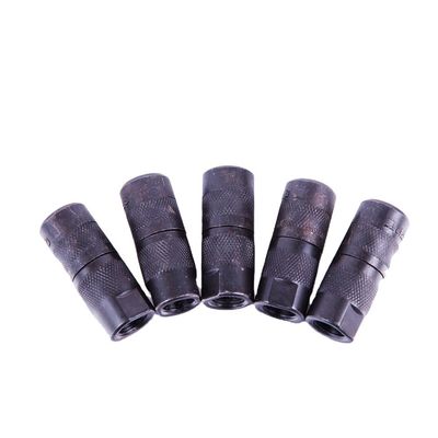 Style de conception traditionnel imperméable à l'eau en acier inoxydable noir Grease Nipple Coupler pour les emballeurs d'injection