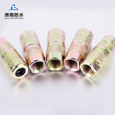 Style de conception traditionnel imperméable à l'eau en acier inoxydable noir Grease Nipple Coupler pour les emballeurs d'injection