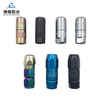 Style de conception traditionnel imperméable à l'eau en acier inoxydable noir Grease Nipple Coupler pour les emballeurs d'injection