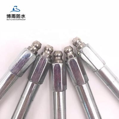 Les emballages à injection à tête plate en résine de polyuréthane et en béton sont de 13*100 mm.