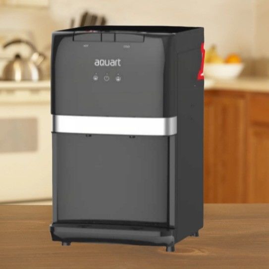 Dispensateur d'eau chaude et froide à charge inférieure avec système UF/RO