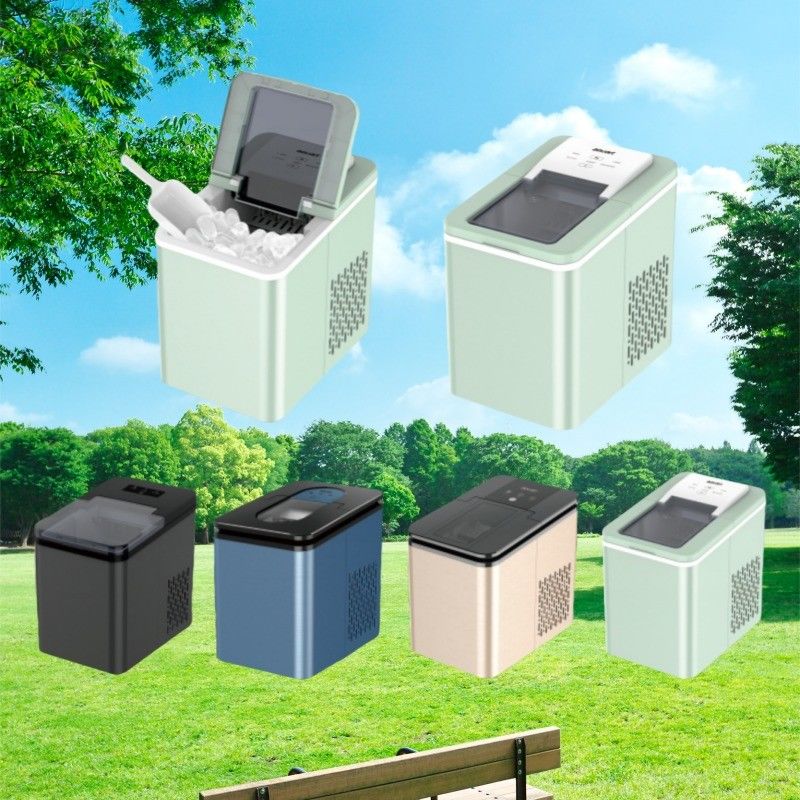 Personnalisation 1.8L Capacité d'eau Fonctionnement silencieux Voiture extérieure DC Ice Maker Bullet Ice
