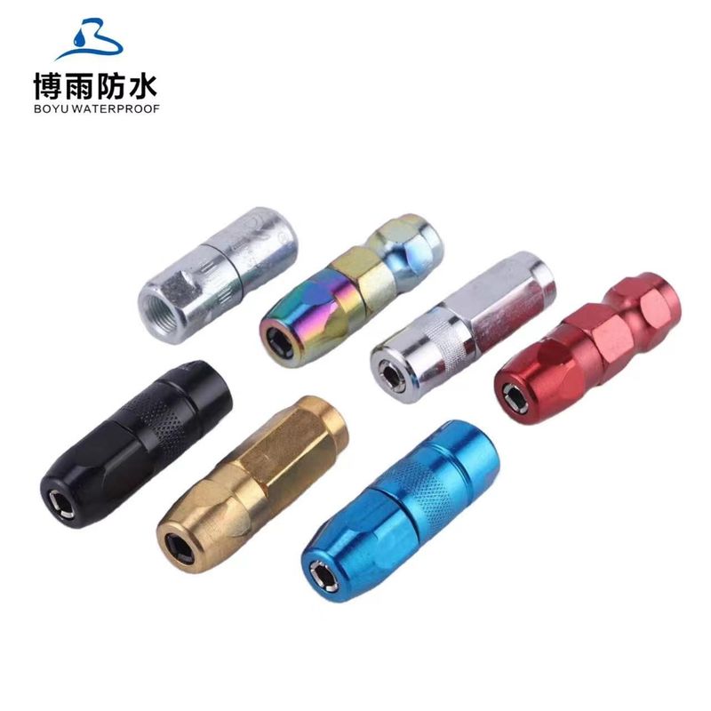 Couplings noirs, pommettes pour emballage par injection, connecteurs de conception traditionnels en bleu